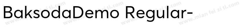 BaksodaDemo Regular字体转换